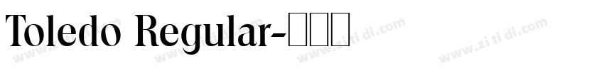 Toledo Regular字体转换